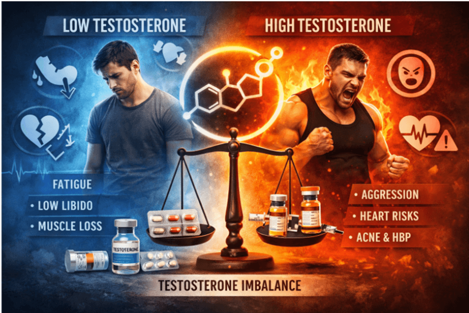 What Happens If Testosterone Levels Are Too Low or Too High?